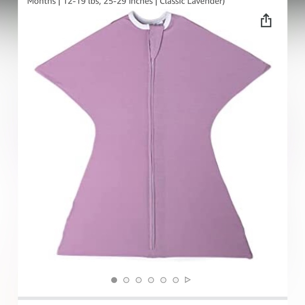 Purple baby zipadee zip size small